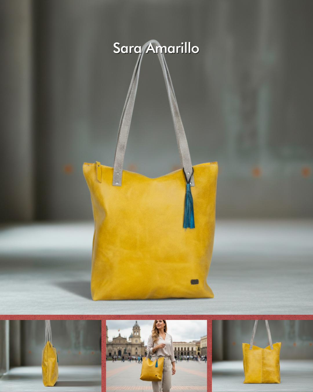 Bolso Sara en cuero – retro/vintage | Edición única