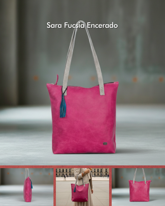 Bolso Sara en cuero – retro/vintage | Edición única