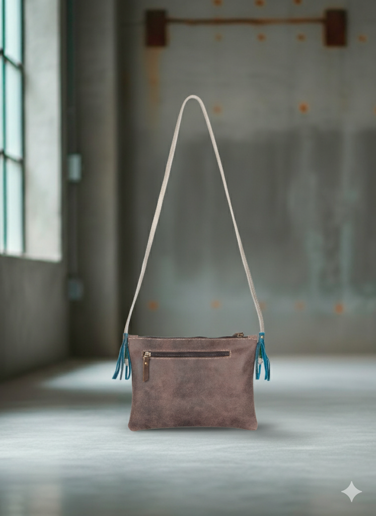 Bolso de Cuero Vintage "Bailarina" | Bandolera Retro | Hecho en Colombia