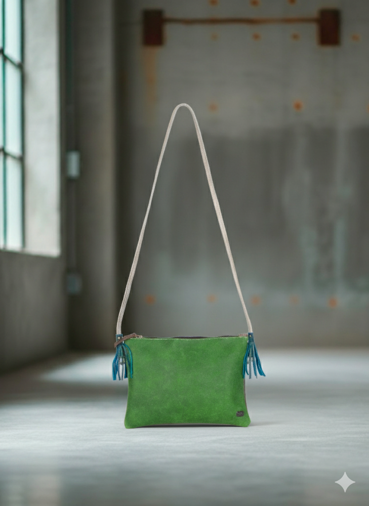 Bolso de Cuero Vintage "Bailarina" | Bandolera Retro | Hecho en Colombia