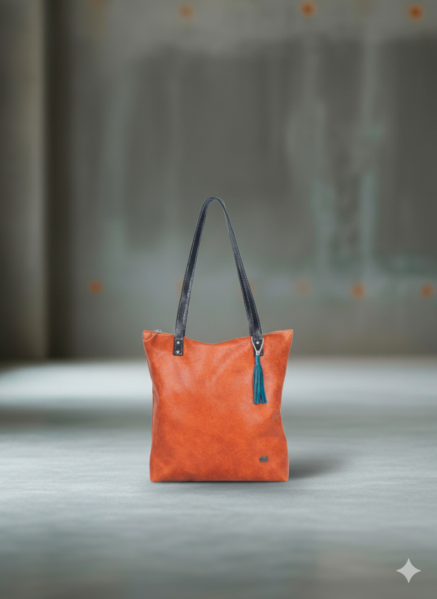 Bolso Sara en cuero – retro/vintage | Edición única